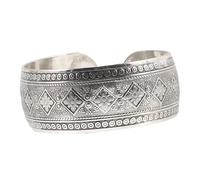 Outanaya Bracelet Manchette Large Ouvert Ajustable Style Rétro Sculpté pour Femmes Élégant et Confortable Accessoire pour Sorties Quotidiennes et Fêtes