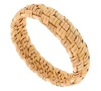 Outanaya Bracelet Tressé Femme Style Ethnique Rond Rotin Naturel Accessoire Boho et Élégant pour Fête et Usage Quotidien
