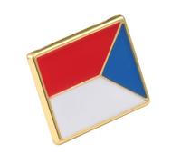 Outanaya Broche Métal Drapeau République Tchèque Épingle Décorative pour Vêtements Accessoire Créatif aux Trois Couleurs Blanc Rouge Bleu Décoration Mode Unisexe pour Fêtes et Événements