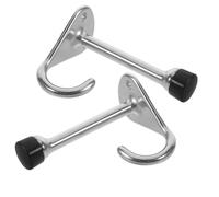 Outanaya Butées de Porte Robustes en Acier Inoxydable 2pcs avec Crochet de Maintien, Résistantes la Corrosion, pour Yachts et Voiliers, Fixation Murale Facile