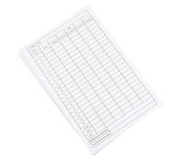 Outanaya Cartes de Score de Golf Accessoires Indispensables Lot de 20 en Papier Couché Blanc, Pliables et Portables pour L'enregistrement des Scores