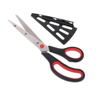 Outanaya Ciseaux à Pizza Ustensile Cuisine Pratique Multifonction en Acier Inoxydable Rouge avec Spatule Détachable pour Servir et Couper Facilement la Pizza
