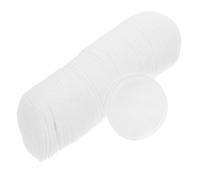 Outanaya Disques de Coton Exfoliants 100% Pur Coton Double Face 100 Pcs Blancs, Serviettes Visage Absorbantes, Lingettes Nettoyantes pour Ongles, Démaquillage et Nettoyage Quotidien