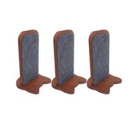 Outanaya Échelle Murale pour Chat 3pcs en Bois Kaki avec Prise Antidérapante, Promoteur d'exercice Quotidien pour Chats Adultes, pour Salons et Balcons Modernes