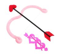 Outanaya Ensemble Accessoires Cupidon Saint-Valentin - Arc et Flèches Cœur Rouge, Lunettes Plumage Assorties, Taille Unique - Costume Cosplay Fête Romantique et Photobooth
