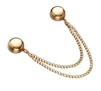 Outanaya Épingle Magnétique Ronde pour Foulard et Pull, Pince à Châle en Métal Doré Kc, Fermeture Invisible Sécurisée pour Vêtements et Accessoires Féminins, Chaîne Décorative Polyvalente