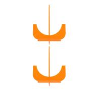 Outanaya Éplucheur plastique 2 pièces pour presse-agrumes orange série XC-2000E accessoires de rechange pour extracteurs de jus électriques en usage commercial