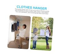 Outanaya Étendoir à Linge Acier Inoxydable Pinces Anti-Vent Cintre Suspendu Robuste pour Chaussettes et sous-vêtements Organiseur Gain de Place pour Séchage