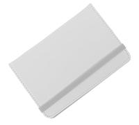 Outanaya Étui à Passeport en Cuir PU Sublimé Blanc et Gris, Titulaire de Document de Voyage Pratique, Protège-Passeport Léger et Compact, pour Accessoires Avion Voyage et Organisation