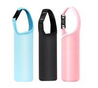 Outanaya Étui Isotherme Portable pour Bouteille d'eau 3pcs en Néoprène Poignée à Boucle, Protection Thermique pour Transporter Vos Bouteilles Facilement