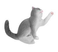 Outanaya Figurine Chat Réaliste British Shorthair Décoratif Résistant et Détail Précis pour Maison Bureau