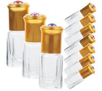 Outanaya Flacon de Parfum 3Ml en Verre Lot de 10 Bouteilles Rechargeables pour Huiles Essentielles Pratique et Portable pour Voyage Roll-On