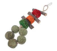 Outanaya Friandise à Mâcher pour Cochons d'Inde et Hamsters, Snack Dentition Naturel en Bois de Pommier Balle de Foin, 1 Paquet pour Animaux Petits Rongeurs, pour Lapins et Cobayes en Cage