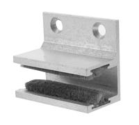 Outanaya Guide Inférieur pour Porte de Coulissante en Verre Butée Fixe en Alliage D’Aluminium Modèle Court Accessoire de Remplacement pour Rail de Porte Pièce Solide pour Salle de Bain