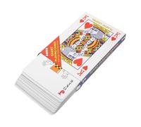 Outanaya Jeu de Cartes Géantes Jumbo Poker Cartes de Jeu Grandes et Légères Surface Lisse pour Soirées Thématiques et Famille