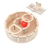 Outanaya Jouet Labyrinthe en Bois pour Hamster et Gerbille, Jeu d'Activités Maison, Facile à Nettoyer, Décoratif, pour Petit Animal