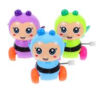 Outanaya Jouets à Remonter Design Cartoon Adorable en Plastique Abeilles Mécaniques 3pcs Mécanisme Fluide Couleur Aléatoire pour Paquet Présents ou Paniers de Pâques