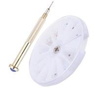 Outanaya Kit 24 Pièces de Pendentifs Nail Art Perceuse Manuelle et Outil de Perçage, pour Création D’Ongles Personnalisés la Maison