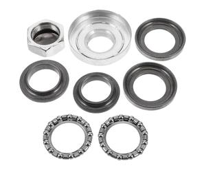Outanaya Kit de Roulements de Direction Durabilité et Direction Fluide en Alliage 7 Pièces pour Moto 110-125cc pour Terrains de Campagne et Montagne