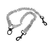 Outanaya Laisse Double pour Chien Extensible en Polyester Acier Inoxydable, Élastique et Résistante, Promenade en Extérieur et L'entraînement des Animaux