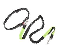 Outanaya Laisse Mains Dégagées pour Chien en Polyester avec Ceinture Ajustable et Couture Réfléchissante, Randonnée Promenade de Petits et Moyens Chiens
