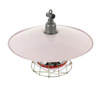 Outanaya Lampe Chauffante pour Élevage Structure en Filet et Tube Résistant Accessoire Chauffage pour Poulailler Chiens Porcs Facile à Installer 30X30X25 CM Couleur Aléatoire