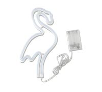 Outanaya Lampe Néon Flamant Rose LED Décorative à Piles Lumière D’Ambiance Rose pour Mur ou Table Décoration Lumineuse Festive pour Chambre Salon et Fête