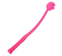 Outanaya Lanceur de Balles pour Chien Long Manche Rouge, Extérieur Interactif pour Dressage et Lancer de Balles, Outil Auxiliaire pour Petits Animaux, de Sport en Plastique, 1 Pièce