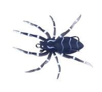 Outanaya Leurre Araignée Réaliste 3D Noir en Abs et Fer Forme Vivante et Couleur Éclatante, Appât Artificiel Souple Pêche aux Carnassiers en Mer