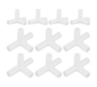 Outanaya Lot de 10 Connecteurs d'angle Droit en Plastique pour Réparation des Mâts de Tente, Structure Stable, Résistant aux Dommages, Accessoires pour Cadres de Boîte en Extérieur