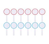 Outanaya Lot de 12 Tableaux Blancs Effaçables à Sec pour Arbitres, Surface Unique Écriture, Matériau en Écume Anti-Usure, pour Score des Juges et Activités DIY