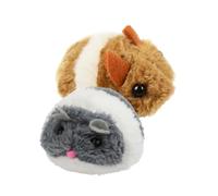Outanaya Lot de 2 Jouets Souris pour Chatons Interactifs à Tirer Peluche Mixte Son et Vibration Stimulation de Jeu pour Chat D’Exercice pour Animaux de Compagnie
