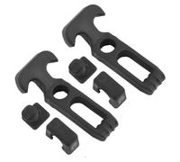 Outanaya Lot de 2 Loquets à Poignée T en Caoutchouc Élastique Moraillon en Acier Inoxydable, Amortisseurs Antichoc pour Capot Moteur, Remplacements Compatibles pour Boîte à Outils