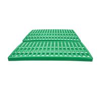 Outanaya Lot de 2 Tapis Sol pour Cage d'animaux en Plastique avec Trous Ronds, Conception pour évacuation des déchets, adapté aux Lapins et Chiens en élevage