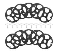 Outanaya Lot de 20 Sets de Sets de Clips de Fixation en Plastique et Fer pour Housses de Sièges Automobiles, Crochet pour Ancrage Sécurisé, Adapté aux Voitures et SUV