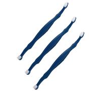 Outanaya Lot de 3 Brosses à Dents Double Embout pour Chiens et Chats, Petite Taille 178x7 Mm, Poils Souples Résistants, Brosse de Toilettage Multifonctionnelle pour Hygiène Bucco-dentaire