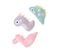Outanaya Lot de 3 Peluches pour Chats en Forme de Serpent, Dinosaure et Poisson, Jouets Interactifs pour Stimuler L’intérêt du Chat, pour Jeux Intérieurs