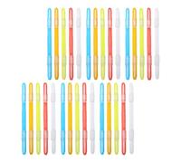 Outanaya Lot de 30 Attaches à Pinces en Plastique Pp pour Reliure de Documents Perforés, Compactes et Portables, pour Bureau et École Couleur Aléatoire