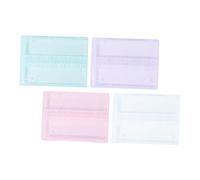 Outanaya Lot De 4 Boîtes à Outils De Manucure Miniatures, 14 Compartiments, Puces De Meulage Électriques, Couleurs Assorties Rose Violet Vert Blanc, Rangement Professionnel Pour Salon De Beauté