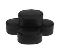Outanaya Lot de 4 Coussins en PU Noirs pour Remontoir de Montre Automatique, Petits Oreillers Compatibles Montres Mécaniques, Accessoires Anti-poussière et Robustesse