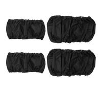 Outanaya Lot de 4 Housses de Protection de Roue pour Poussette Bébé Grandes et Petites Tailles avec Fermeture Auto-agrippante Protège-Roues Anti-Poussière et Anti-Saleté Accessoire