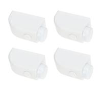 Outanaya Lot de 4 Verrous de Sécurité Flexibles pour Fenêtres et Portes Coulissantes Blanches sans Perçage, Installation Simple pour Limiter Ouverture et Assurer Protection Garçon et