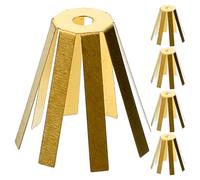 Outanaya Lot de 5 Cales D’Adaptation en Laiton pour Manches de Golf Universels, Remplisseurs Octopus 20 Mm à 8 Griffes, Accessoires D’Entretien Golf pour Tête de Club Surdimensionnée