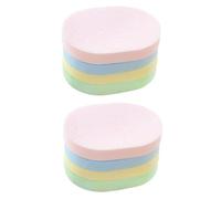 Outanaya Lot de 8 Éponges Nettoyantes Visage Éponge Exfoliante Ronde en Cellulose Démaquillant pour Nettoyage Profond et Soin Quotidien Peau Couleur Aléatoire Couleur Aléatoire