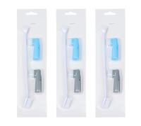 Outanaya Lot de 9 Pièces Brosses à Dents pour Chat et Chien en Plastique Tête Double, Petite et Grosse, Nettoyage Bouche, Facile à Utiliser pour Animaux