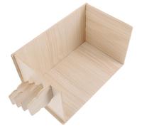 Outanaya Maison Bois Massif pour Hamster et Cobaye avec Échelle Cachette Délicate et Robuste pour Cage de Petits Rongeurs Abri Confortable pour Animaux de Compagnie