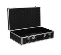 Outanaya Mallette De Transport Aluminium Boîte à Outils Légère Conteneur Instruments Antichoc avec Charnières