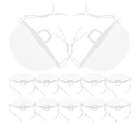 Outanaya Masques Antibrouillard en Plastique PE Résistant pour Chefs et Salons de Beauté Protection Visage la Cuisine Alimentaire Lot de 20