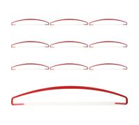 Outanaya Mâts de Drapeau Manuels Rouges 24 Cm, Lot de 10 Bâtons Portatifs pour Bannière de Fête, Drapeaux Artisanaux et Événements Sportifs en Extérieur, Supports Légers et