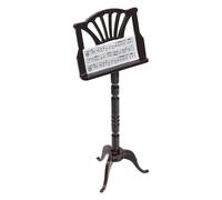 Outanaya Mini Pupitre Musical Miniature en Métal pour Maison de Poupée, Décoration Miniature, Éducatif pour Garçon et Filles, Accessoire de Simulation Musicale pour Éveil des Talents